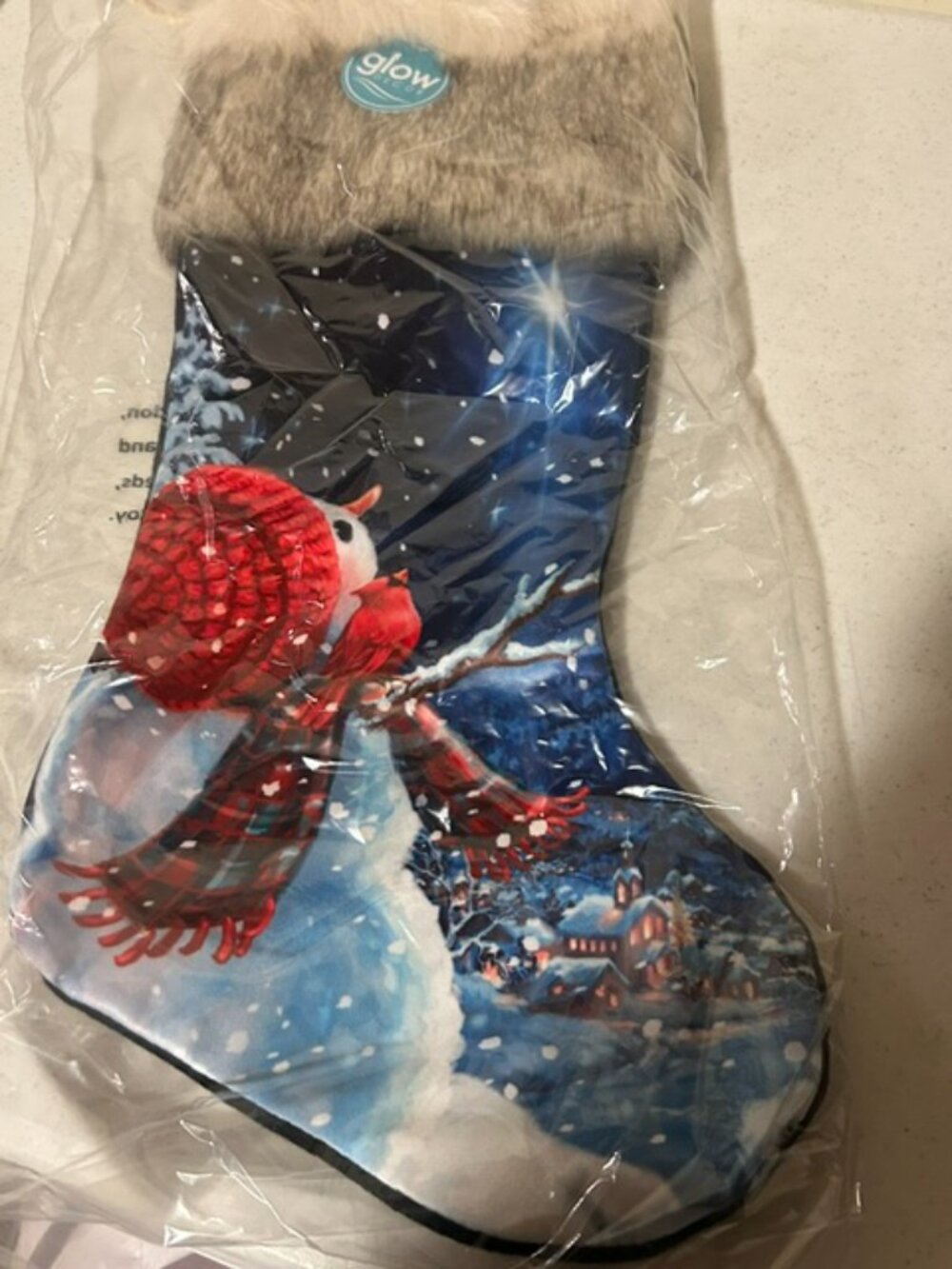 Snowman Led Stocking - Picture 4 of 6